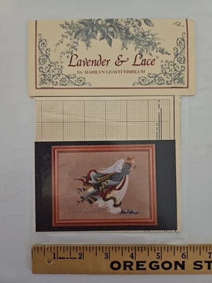 Lavender & Lace ANGEL OF LIGHT Cross Stitch Chart Marilyn Leavitt Imblum L&L48 - Image 1 of 3
