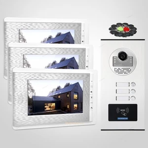7" Multi Apartment Video Door Intercom System+One Button Unlock for Secure Home - Picture 1 of 8
