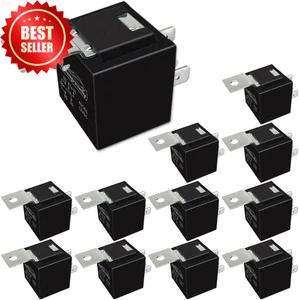 12 Pack 40/30 AMP 5 Pin SPDT 12V DC Bosch Relay Switch for Auto Truck Boat - Picture 1 of 12