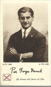 Santino Pier Giorgio Frassati - Reliquie Ex Linteis del Servo di Dio 1932 Turin - Bild 1 von 2
