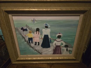 Antique Original Oil Impressionist  Painting Signed - Picture 1 of 6