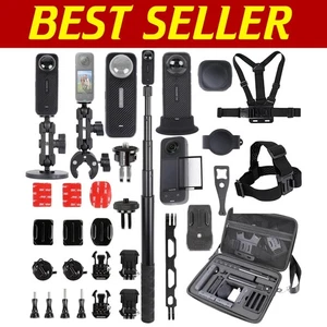 Insta360 X4 Comprehensive Accessories: Selfie Stick, Mounts, and Protectors - Picture 1 of 11