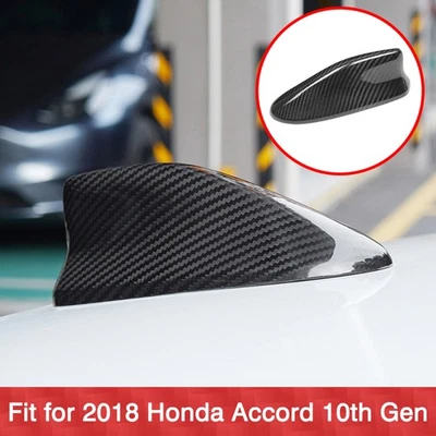 Adesivo de capa de antena barbatana de tubarão teto fibra de carbono 10ª geração Honda Accord 2018 - Imagem 1 de 4