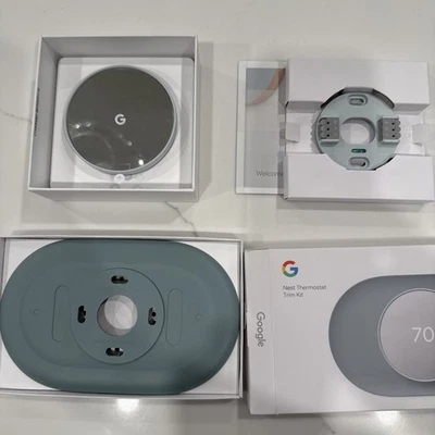 Google Nest G4CVZ Termostato Wi-Fi Programable - Gris Niebla - Placa Base Plus Foto 1 de 4