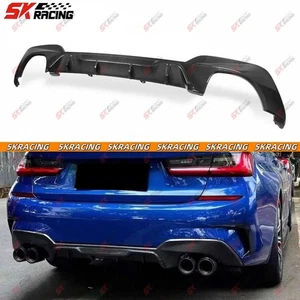 Labio difusor de parachoques trasero de fibra de carbono seco para BMW Serie 3 G20 M-sport 2019-2022 - Imagen 1 de 22