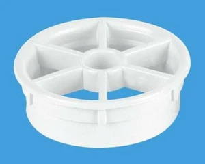 Rejilla de ducha McAlpine 11/2" de plástico blanco STWGR-WH - Imagen 1 de 2