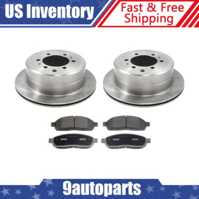Rotores de freno traseros y pastillas de freno de cerámica para Lexus LX450 1996-1997 Foto 1 de 4