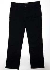 Jeans Lee para mujer talla 14 mediano negro denim pierna recta tiro medio algodón elástico - Imagen 1 de 18
