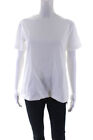 Sofie D Hoore Womens Short Sleeves Tee Shirt White Cotton Size Eur 42