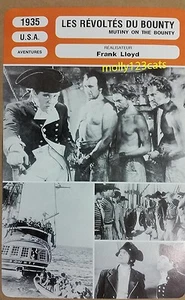 US Film Mutiny On The Bounty Charles Laughton Clark Gable French Trade Card - Picture 1 of 1