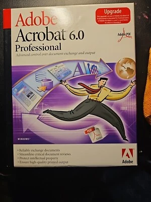 Adobe Acrobat 6.0 Professional Upgrade CD Windows With Serial Number - Image 1 of 4