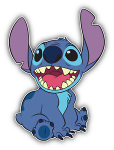 Lilo & Stitch Happy Cartoon Sticker Bumper Decal - ''SIZES''