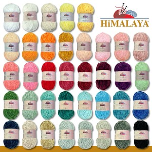Himalaya 100 g Velvet Dolphin Wolle | 37 Farben zur Auswahl |Chenille Strickgarn