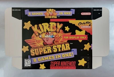 Kirby's Super Star 8 In 1 Nintendo Display Box Rare A+ - Image 1 of 2