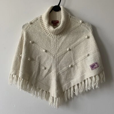 Poncho Guess Marfil Mezcla Lana Tejido Edad 5-6 Años Foto 1 de 4