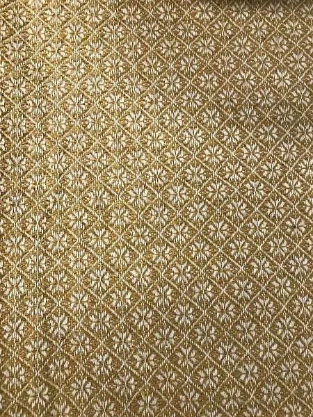 New Primitive Colonial Style CREAM MUSTARD COVERLET TABLE SQUARE Tablecloth 52" - Image 1 of 1