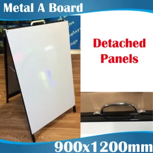 Large Double Sided Metal A Boards A Frames 900x1200mm Detached panels for sign - Picture 1 of 3