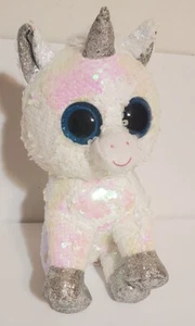 Peluche TY Flippables Diamante Unicornio 9" Lentejuelas Cambiantes de Color Sin Etiquetas - Imagen 1 de 7