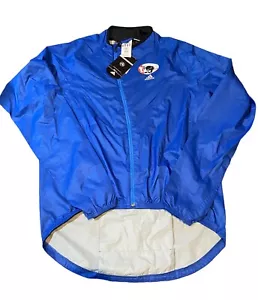 Adidas Climaproof Regen Fahrradjacke Blau Langarm Full Zip Jacke XXL Neu mit Etikett - Bild 1 von 9