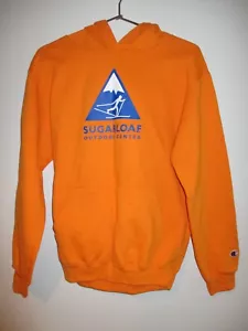 Kids Champion Hooded Sweatshirt Sugarloaf Outdoor Center YXL 14-16 Orange Hoodie - Picture 1 of 9