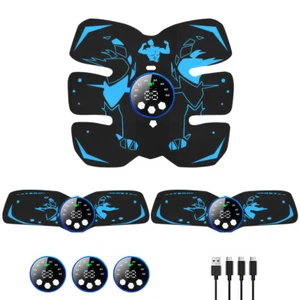 EMS Muscle Stimulator Abdominal Body Slimming Belt Electric ABS Fitness Trainer - Picture 1 of 26