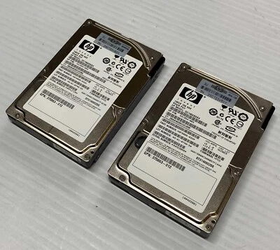 Lot of 2x HP 431954-003 DG146ABAB4 146GB 10K 3Gb/s 2.5" SAS Hard Drive No TRAY - Image 1 of 2