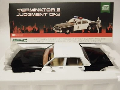 Greenlight Chevrolet Caprice TERMINATOR 2 JUDGMENT DAY 1987 1/18 19105 - Immagine 1 di 3