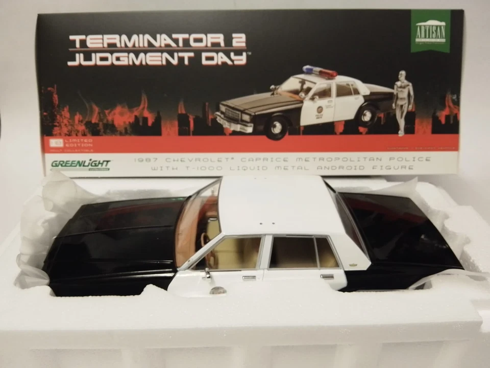 GREENLIGHT 1 18 AUTO CHEVROLET CAPRICE METROPOLITAN POLICE TERMINATOR 2 19105