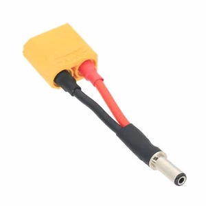 Male DC 5.5 x 2.1mm barrel plug to XT90 Male Plug cable 14AWG 5CM Leads - Picture 1 of 2