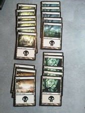 mtg 19 x rare M12 basic lands, swamp M/NM