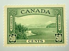 50 Cents Canada Stamp #244 1938 Vancouver Harbour FF448