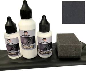Auto Mercedes Classic Dunkelgrau Lederfarbe Set Reparatur für Leder, Kunstleder - Bild 1 von 8