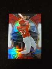 2023 Panini Select Baseball, JORDAN WALKER, RED/WHITE/BLUE PRIZM, #45, RC