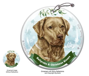 Bellyrubs & Kisses Ornament - Dead Grass Chesapeake Bay Retriever 069B - Picture 1 of 1