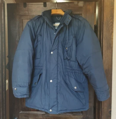 Hardy Amies London Blue Men's Medium Parka jacket 80/20 Down/Feather Insulation - Image 1 of 4