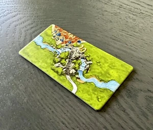 Carcassonne 20th Anniversary | Bonus Extra Large River Tile | Official Game Piec - Picture 1 of 5