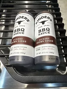 Qty2 Kinder's Hickory Brown Sugar BBQ Sauce 27.5 oz Barbecue Glaze Smoky Spices - Picture 1 of 5
