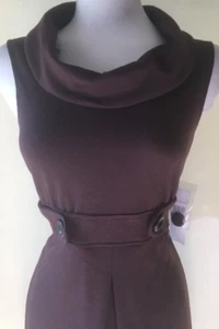 Womens LONDON TIMES Brown Belted Dress Size 6 NWT - Picture 1 of 12