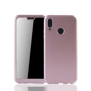 Etui Komórka Ochrona do Huawei P20 Lite Full Case Cover Ochrona wyświetlacza Bumper Różowe - Zdjęcie 1 z 4