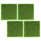 4 Pcs Nachgemachtes Gras Mini Feengras Quadrat Rasenmatte