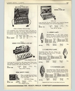 1955 PAPER AD 2 PG Noma Christmas Tree Lights Bubble Sets Lites Safety - Picture 1 of 2