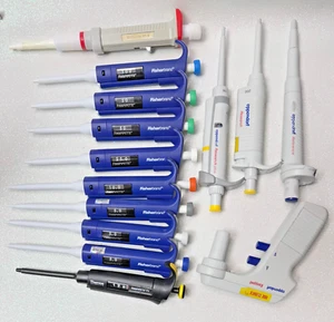 Mix Lot 14 Pcs Single Repeaters Micro Channel Pipettes More Details Watch Pics - Picture 1 of 24