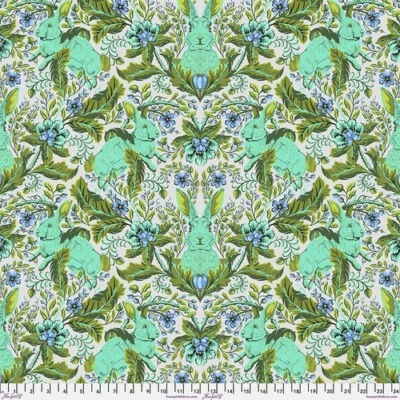 FREE SPIRIT FABRIC Tula Pink Full Moon Forest II Hoppy Go Lucky Starlight Rabbits *By The Half Yard