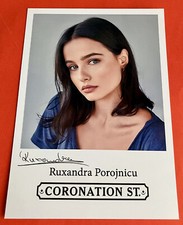 RUXANDRA POROJNICU as Alina Pop - CORONATION STREET Fan Made Signed Cast Card