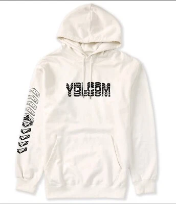 Sudadera con Capucha Pullover Volcom Cemento/Blanco Brezo XXL ¡NUEVA! Foto 1 de 4