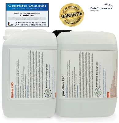 CHEMISCHE ERZEUGNISSE EPOXIDHARZ-UND HÄRTERSYSTEME 10,1 Kg GFK Epoxidharz Epoxydharz Epoxi Laminierharz Terra - Harz Gießharz Tisch