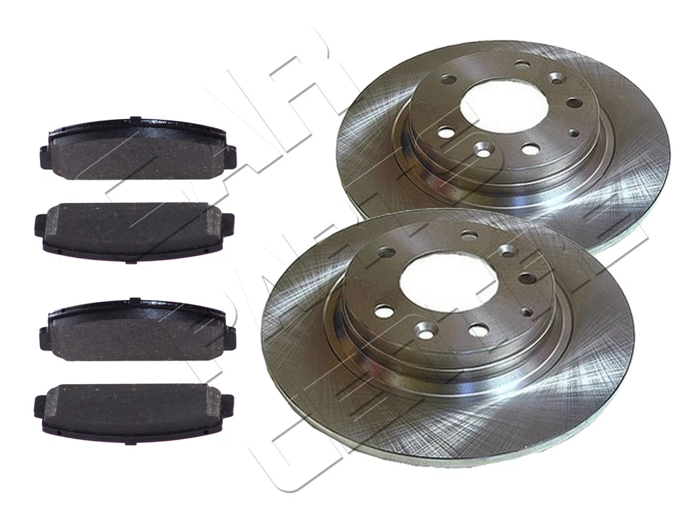 CONJUNTO COMPLETO DE 6 DISCOS E PASTILHAS DE FREIO TRASEIRO PARA MAZDA SEDÃ HATCHBACK 2002-2013 - Imagem 1 de 1