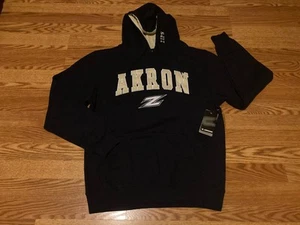 Colosseum Hoodie Men’s XL Black Akron Zips Pullover Sweatshirt Brand NWT - Picture 1 of 9
