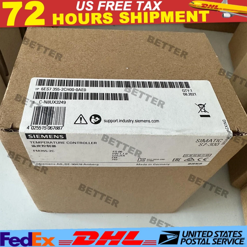 1pc New Siemens 6ES7355-2CH00-0AE0 6ES7 355-2CH00-0AE0 fast delivery - Image 1 of 1