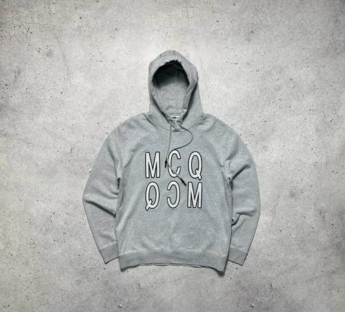 Felpa con cappuccio vintage Alexander Mcqueen MCQ 3D grande logo